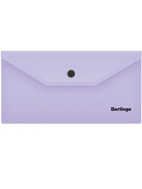 Prece Mape- aploksne DL 223x120mm g.violeta ar spiedpogu Attēls