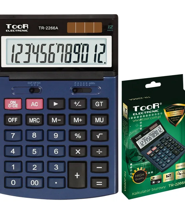 Prece Kalkulators Toor TR-2266A 12 ciparu displejs Attēls