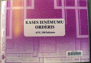 Prece Kases ieņēmumu orderis A5 100 loksnes Attēls