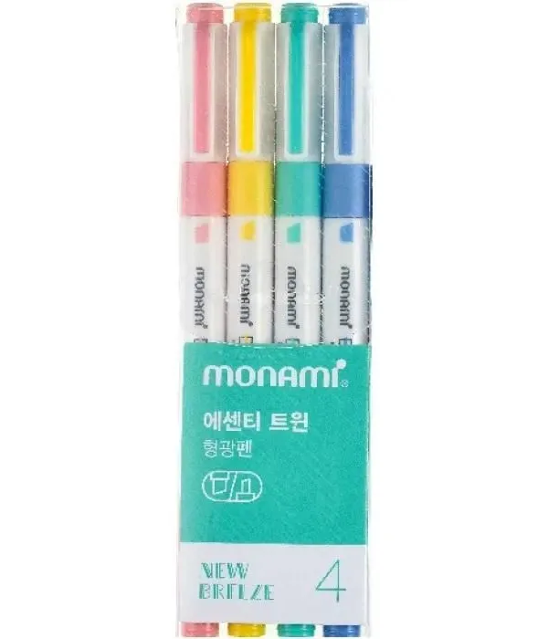 Prece Teksta marķieri 4 krāsas, pasteļkrāsas, Mon Ami Attēls