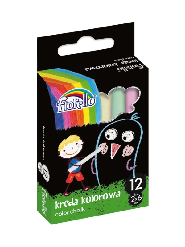 Prece Krīts krāsains Fiorello, 6 krāsas, 12 gab. Attēls
