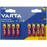 Prece Baterija AAA Varta LongLife Max Power , LR03, MN2400, Alkali Attēls