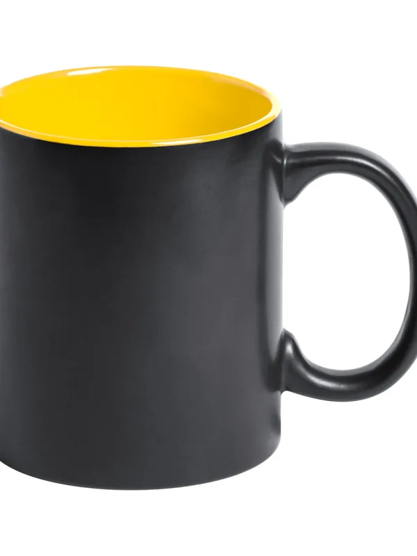 Prece Krūze keram. Melna/dzeltena BAFY 350 ml Attēls