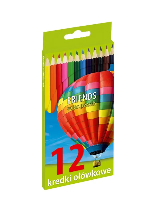 Prece Krāsainie zīmuļi FRIENDS, 12 krāsas Attēls