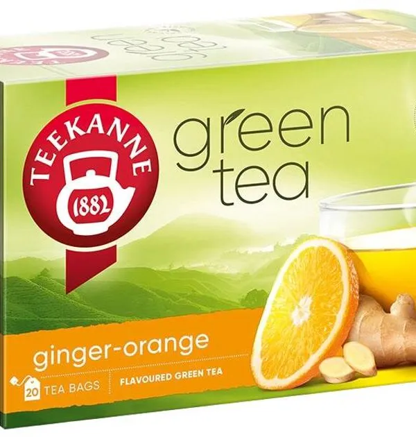 Prece Tēja zaļā Teekanne Ginger-orange 20x1.75g Attēls
