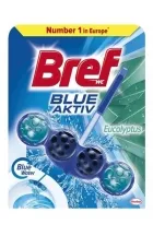 Prece Tualetes tīrītājs-atsvaidzinātājs Bref Blue Aktiv Eucalyptus 50g. Attēls