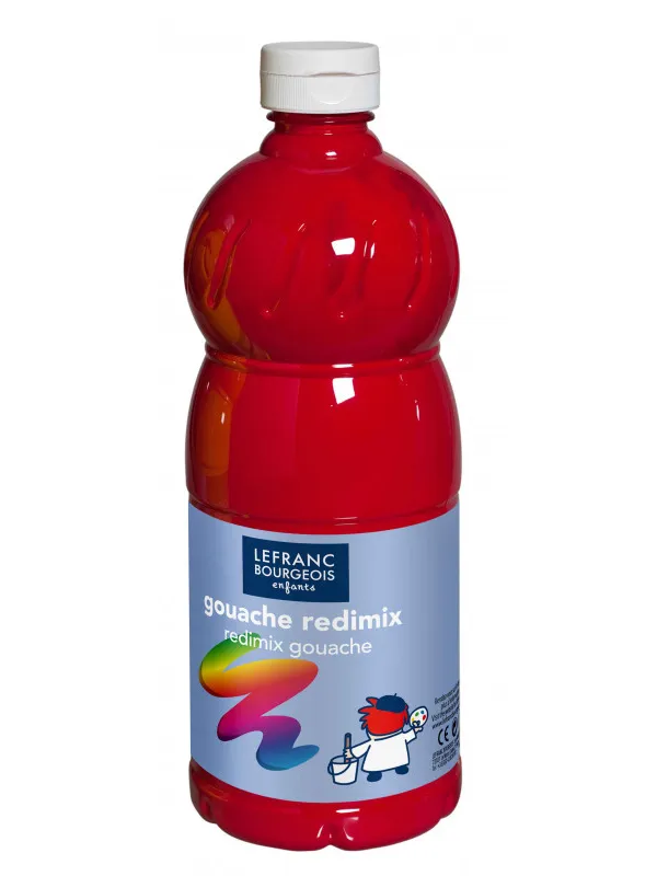 Prece Guaša krāsa 1000ml Color&amp;Co Redimix 437 primary red V Attēls