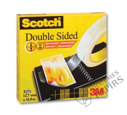 Prece Līmlente abpusēja Scotch Double Sided 12.7mm x 22.8m Attēls