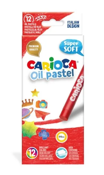 Prece Eļļas pasteļkrītiņi CARIOCA, 12 krāsas Attēls