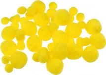 Prece Dekors pomponi 100gab. 8-20mm dzelteni Attēls