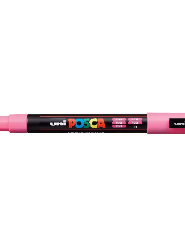Prece Marķieris uz ūdens bāzes uni POSCA PC-3M, rozā (13) Attēls