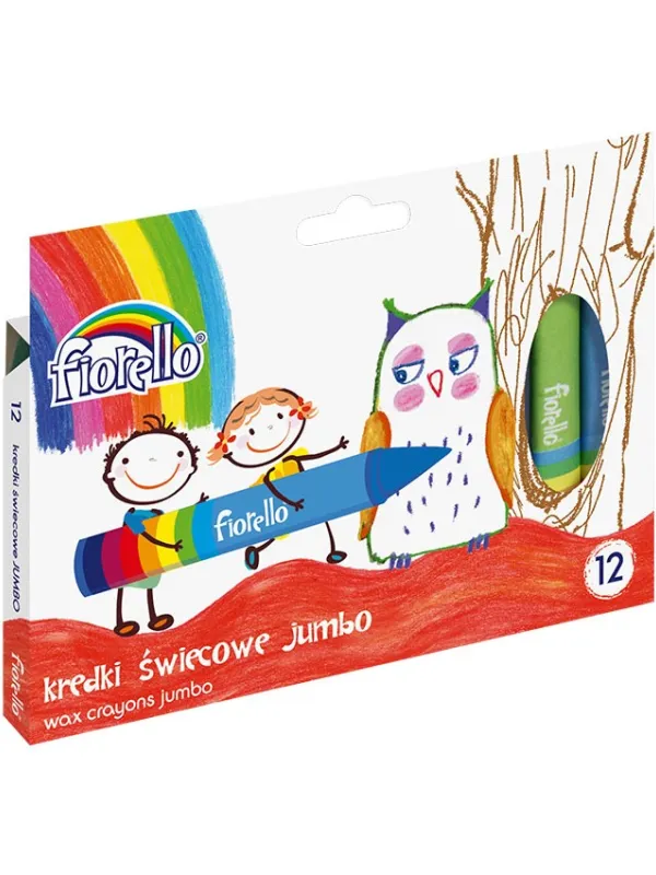 Prece Vaska krītiņi Fiorello JUMBO, 12 krāsas Attēls