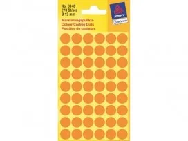 Prece Uzlīme Zweckform 12mm oranžas,270gab Attēls
