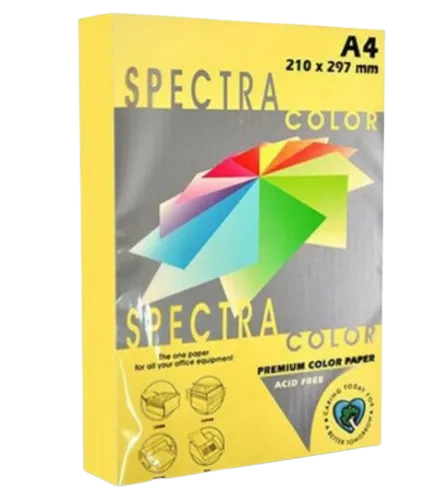 Prece Papīrs krāsains A4/160g/m2, Spectra Color, 250lp, Lemon Attēls