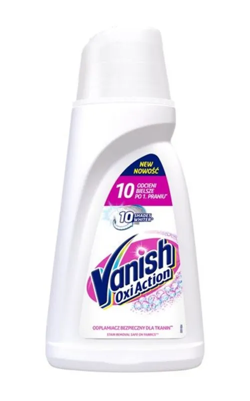 Prece Traipu tīrīšanas līdzeklis Vanish Oxi Act. White 1l Attēls