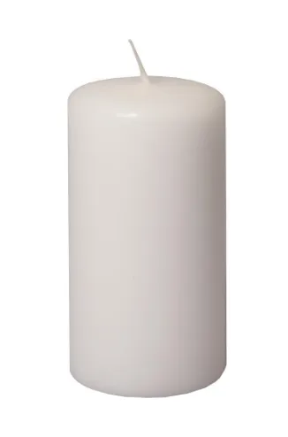 Prece Cilindrsvece 6x12cm presēta balts Attēls