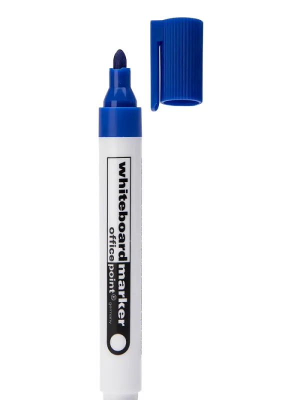 Prece Marķieris baltām tāfelēm Office Point zils 1-5mm Attēls