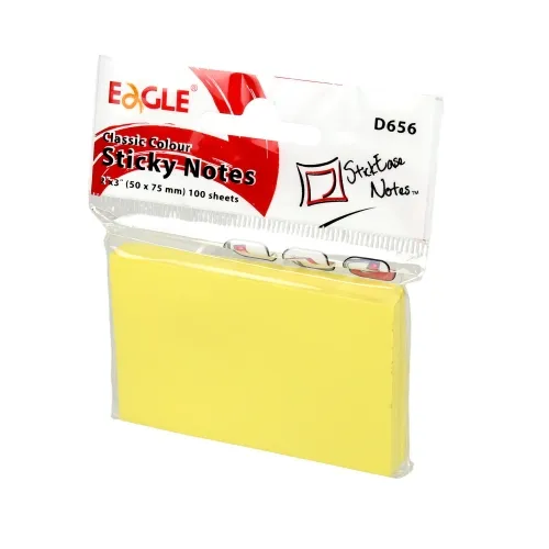 Prece Līmlapiņas Eagle 50x75mm 100lp dzeltenas Attēls