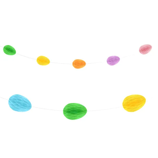 Prece Dekors virtene papīra olas 8 gab. 300cm Attēls