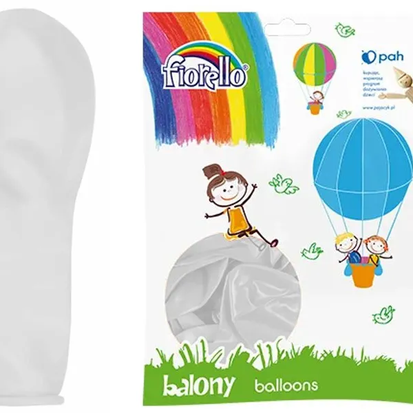 Prece Baloni balti 100 gab. Attēls