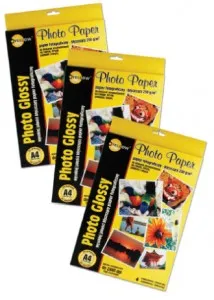 Prece Foto papīrs A4,230g glancēts Yellow One 20lp Attēls