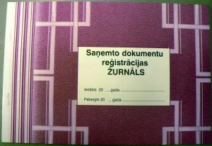 Prece Saņemto dokumentu reģ.žurnāls A4/36lp Attēls