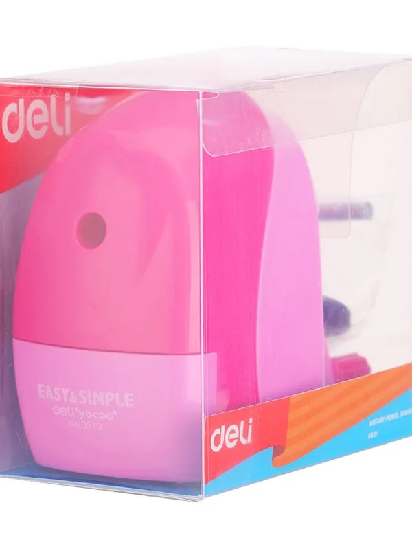 Prece Zīmuļu asināmais mehānisks DELI, 7mm, ar konteineru, dažādas krāsas Attēls