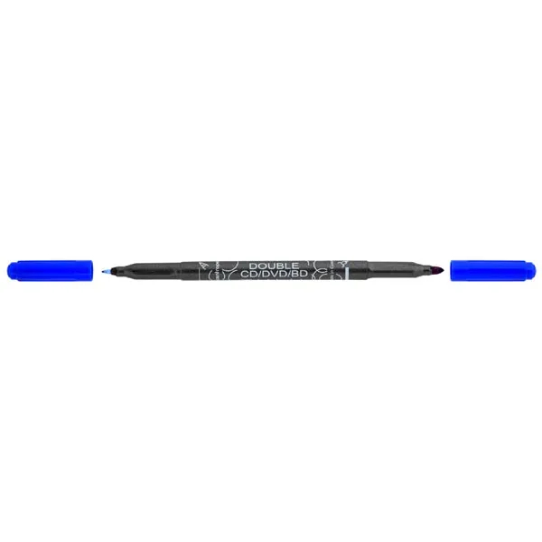 Prece Marķieris CD/DVD Centropen divpusējs, 0.6-2.5mm zils Attēls