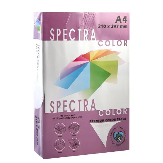 Prece Papīrs krāsains A4,80g/m2, 500lp, Raspbery, Spectra Colour Attēls
