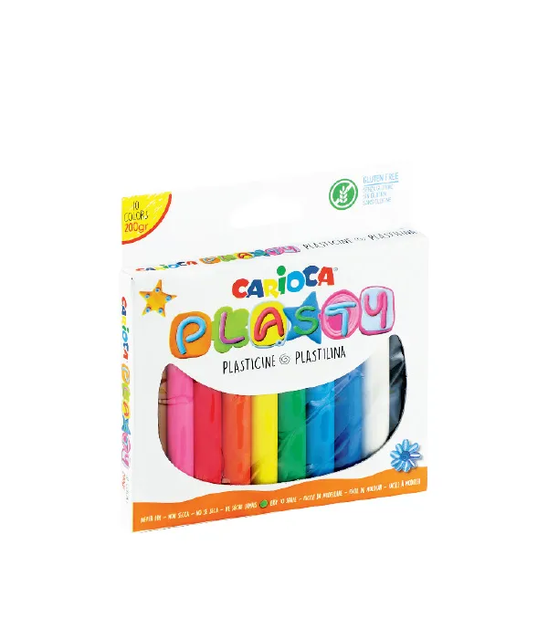 Prece Plastilīns 10krāsas Carioca 42173 Attēls
