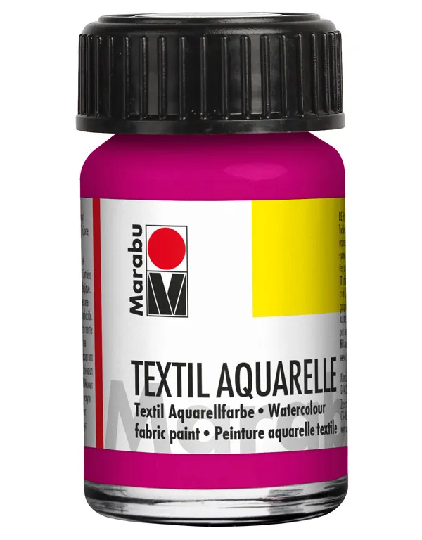 Prece Tekstilkrāsa Marabu 15ml Magenta 014 Aquarelle Attēls