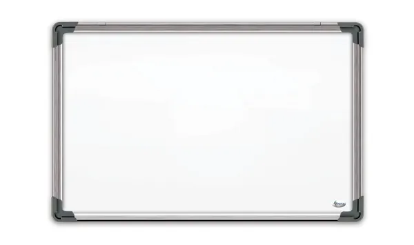 Prece Tāfele 90x120cm balta magnētiskā ar alumīnija rāmi Attēls
