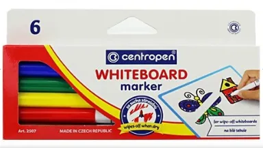 Prece Marķieri Centropen tāfelei komplekts 6 krāsas 1-2mm Attēls