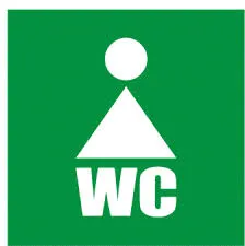 Prece Uzlīme - WC dāmām 9.5x9.5cm Attēls