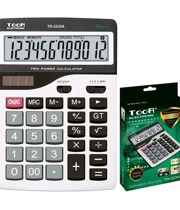 Prece Kalkulators Toor TR-2235A 12 ciparu displejs Attēls