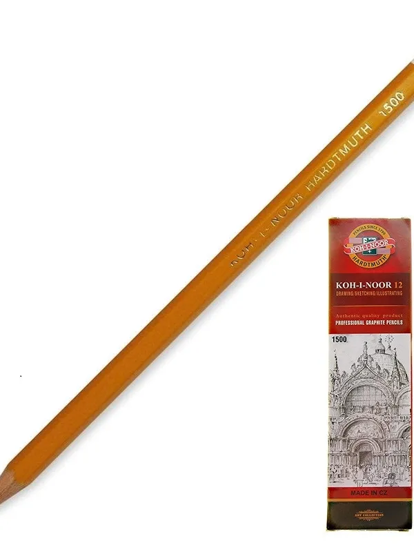 Prece Zīmulis Koh-i-noor Hardtmuth 1500/ 2B uzasināts Attēls