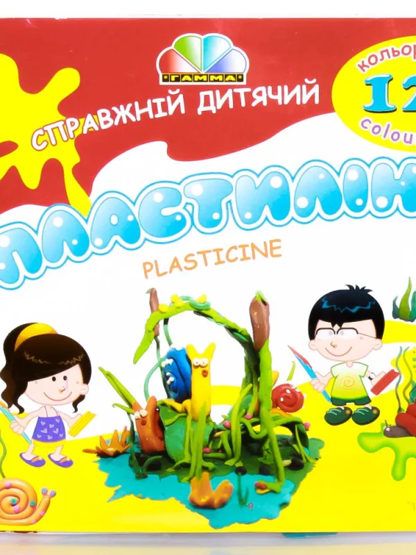 Prece Plastilīns GAMMA 12 krāsas x 20g Attēls