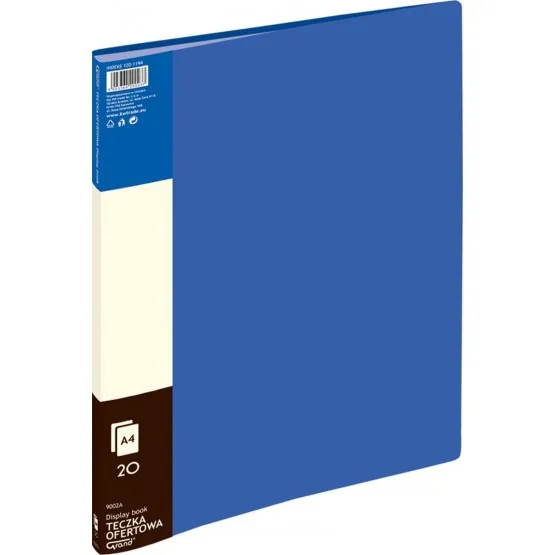 Prece Mape A4 Grand 9002A 20 kabatām, zila Attēls