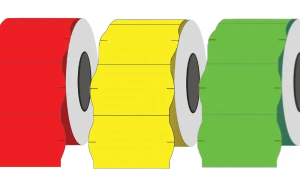Prece Marķēšanas pistoļu uzlīmes 22x12mm, 1000 uzl. Attēls