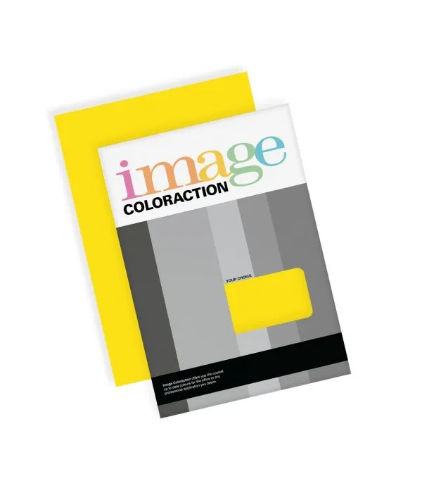 Prece Krāsains papīrs A4 Image Coloraction 80g, 50lp, Nr.51 Sulphur yellow Attēls