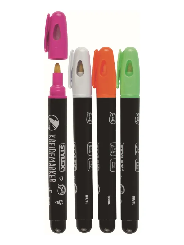 Prece Marķieri krīta 4 krāsas 1-3mm Attēls