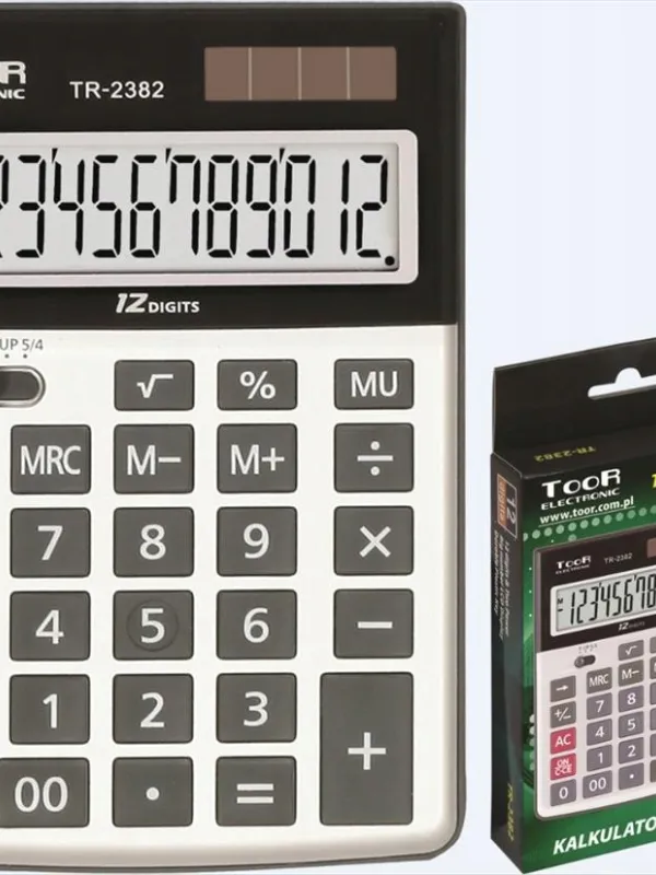 Prece Kalkulators Toor TR-2382 12 ciparu displejs Attēls