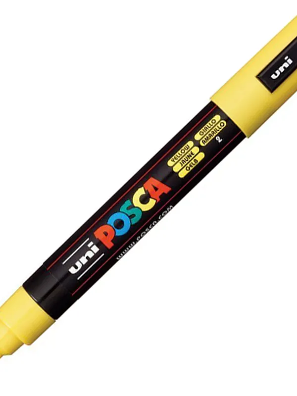 Prece Marķieris uz ūdens bāzes uni POSCA PC-5M, ohra (19) Attēls