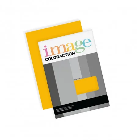 Prece Krāsains papīrs A4 Image Coloraction 160g, 50lp, Nr.56 Buttercup yellow Attēls