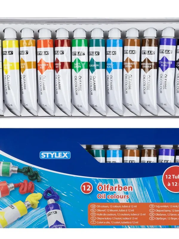 Prece Eļļas krāsas 12kr/12ml Toppoint Attēls