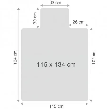 Prece Grīdas segums 115x134 cietai grīdai Attēls