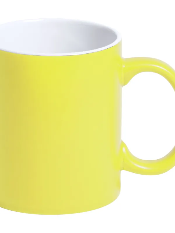 Prece Krūze keram. Dzeltena/balta LOUSA 350 ml Attēls