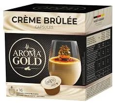 Prece Kafijas kapsulas 16gx16gab Creme Brulee Aroma Gold Attēls