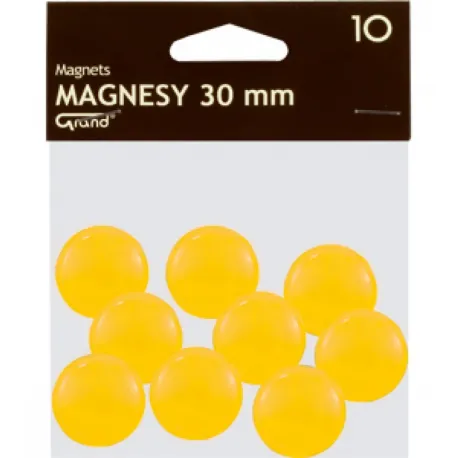 Prece Tāfeles magnēti 30mm 10gab. dzelteni Attēls