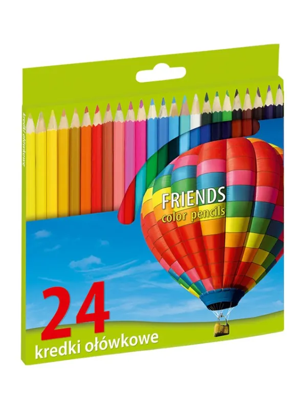 Prece Krāsainie zīmuļi FRIENDS, 24 krāsas Attēls
